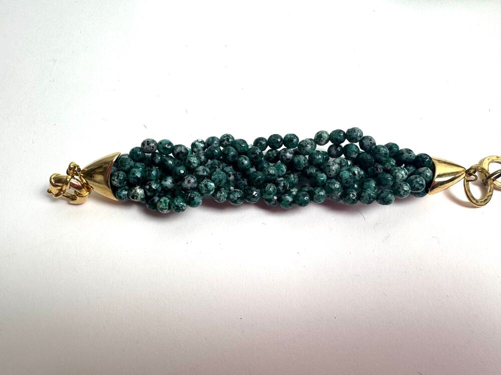 Unbranded Green Stone Bracelet NWOT Beaded Statement Bracelet